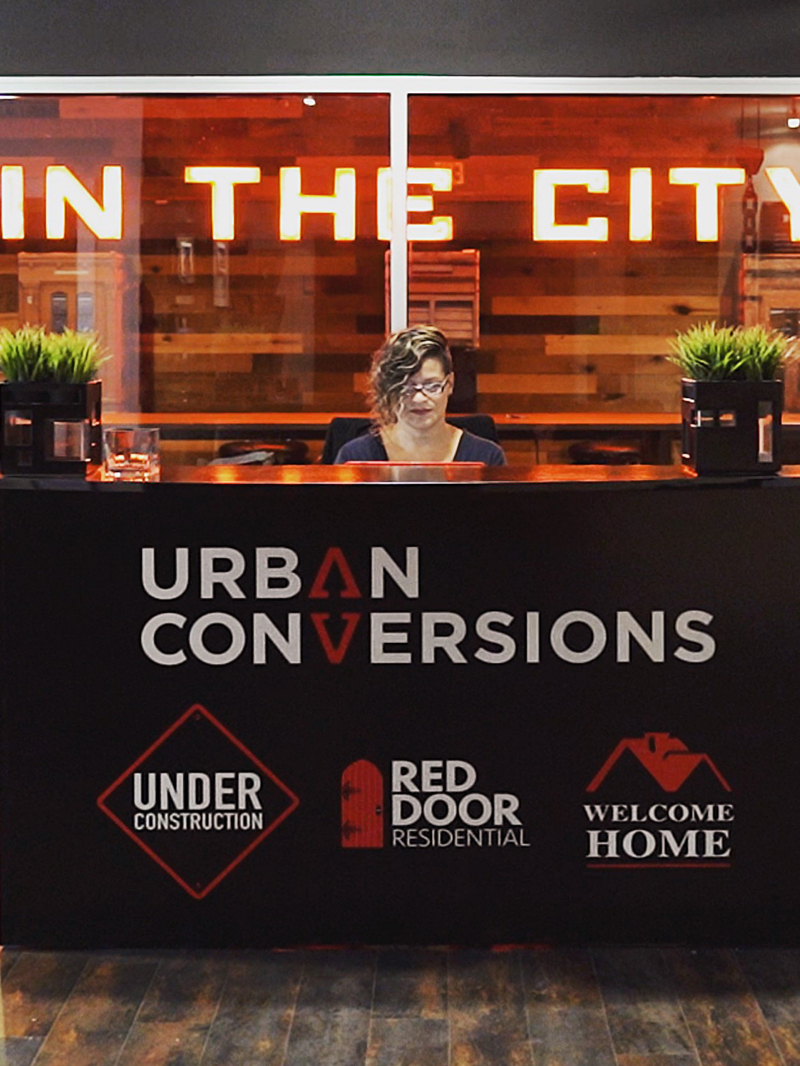 Urban Conversions reception desk